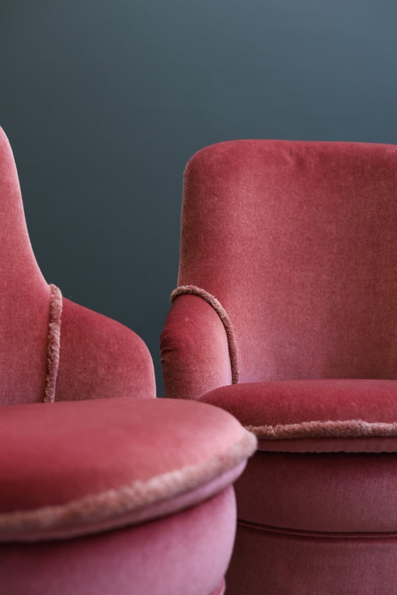 Image 1 of Set di due sedie da boudoir vintage