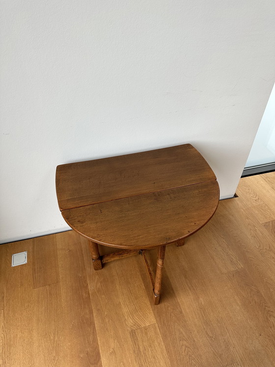 Image 1 of Foldable Oak Table ‘a bandelle‘