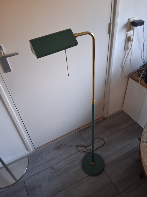 Vintage jaren 50 leeslamp,in hoogte verstelbaar ,90cm tot 127cm