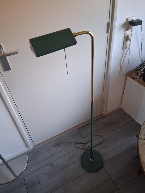 Image 1 of Vintage jaren 50 leeslamp,in hoogte verstelbaar ,90cm tot 127cm