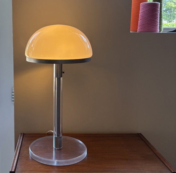 Image 1 of Bauhaus Wagenfeld Tecnolumen Metalarte table lamp 