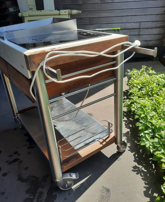 Outdoor Kitchen Trolley "ServeBoy Duo" Brand INDUT+ – INDU+, Lounge sets, Aluminium, Wood (photo 7 of 10)