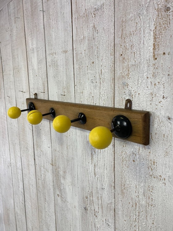 Vintage Bistro Coat Rack – Metal, Wood (photo 10 of 10)