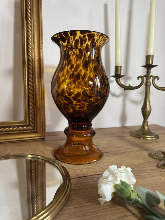 Image 1 of vaso ambrato maculato