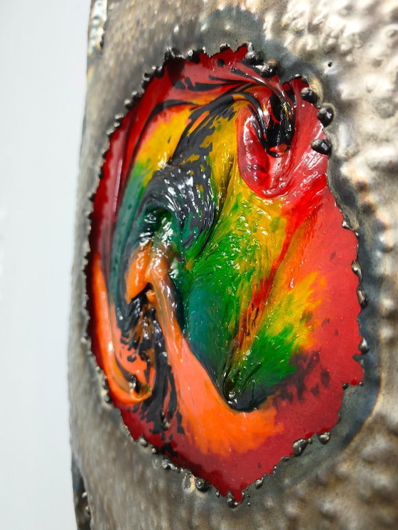 Image 1 of Lampada da parete scultorea brutalista cecoslovacca, anni '70