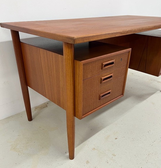 Image 1 of Danish Midcentury 'Floating-Top' Desk, 1960s.
