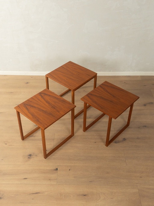 Tables gigognes « The Cube », Kai Kristiansen, années 1960, vintage