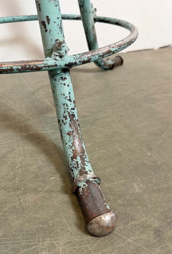 Image 1 of Green Industrial Workshop Stool, 1960s