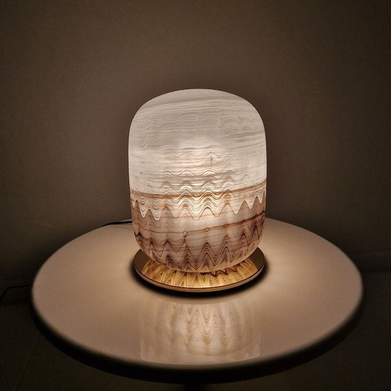 Image 1 of Vintage Hand-Blown Murano Glass Table Lamp, Italy, circa 1970