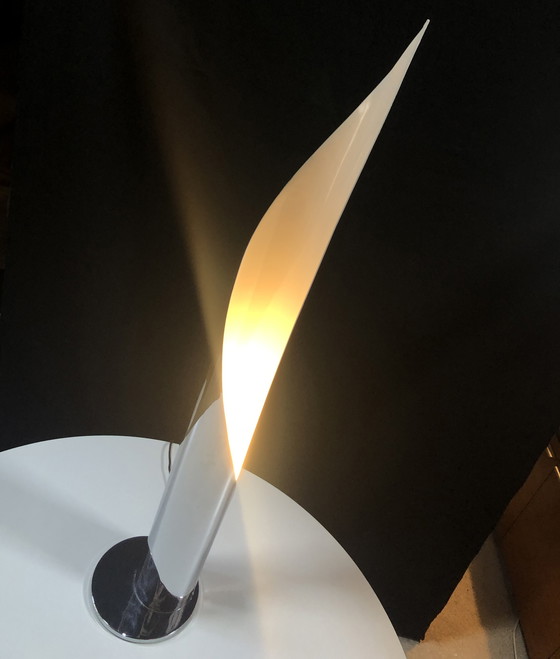 Image 1 of Vintage vloerlamp - Vlam - Roestvrij staal - Space Age - 1970