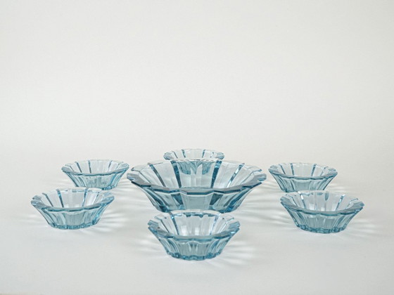 Image 1 of Set di ciotole in vetro, design italiano, anni '70, made in Italy