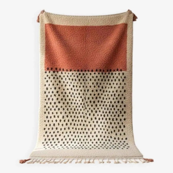 Tapis tissé à la main 250x150 cm, laine, rose, Maroc – Wool, Scandinavian (photo 9 of 9)