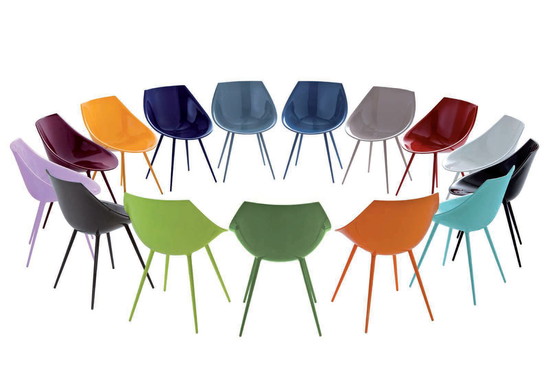 Image 1 of Goudkleurige Lago di Starck stoelen - set coordinato da 6