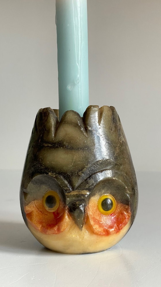 Image 1 of Bougeoir Pierre d'Albâtre Italy Vintage