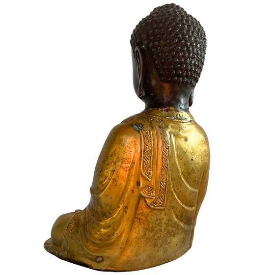 Lote 189 – Buda Amitabha de bronce con estupa original y cristal – Nepal Himalaya – Esculturas, Bronze (photo 4 of 11)