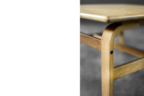 Image 1 of Vintage Mid-Century Scandinavian Modern Low Brown Oak Coffee Table by Karl-Erik Ekselius for JOC Vetlanda, 1960s