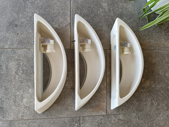 Image 1 of Set aus 3 skulpturalen Keramik-Wandleuchten, Italien, 1990er Jahre