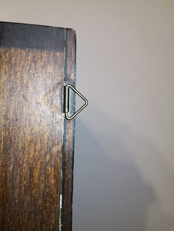 Image 1 of Rare Vintage Retro Wood and Porcelain Clock from Paris / 1970's