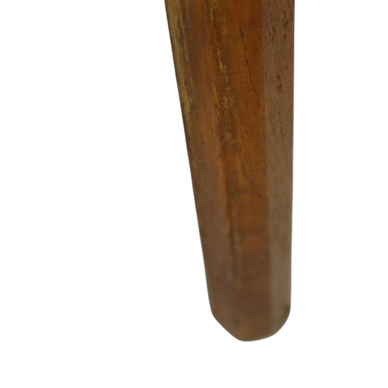 Image 1 of Antieke Eiken Driepoot Kruk Melkkruk