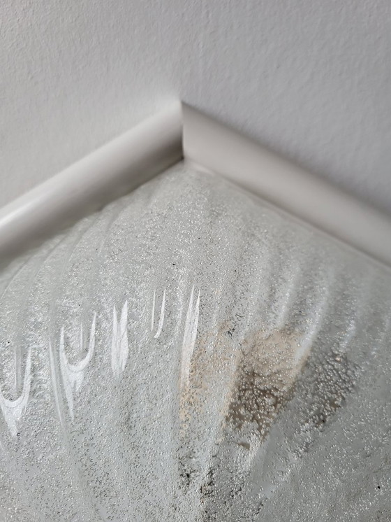 Image 1 of Lampe en verre Iceglass vintage style Hollywood, milieu du siècle