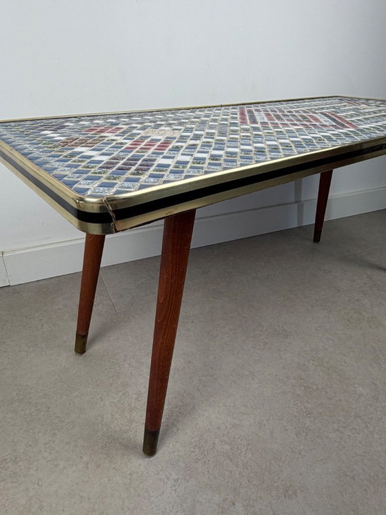 Image 1 of Vintage mosaic table, coffee table, side table