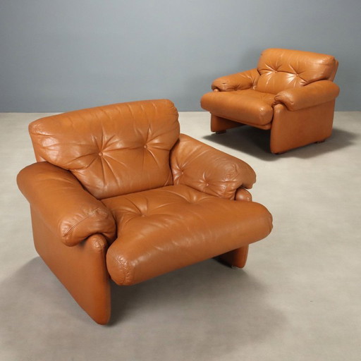 Fauteuils « Coronado » de Tobia Scarpa pour B&B Italia – Leather