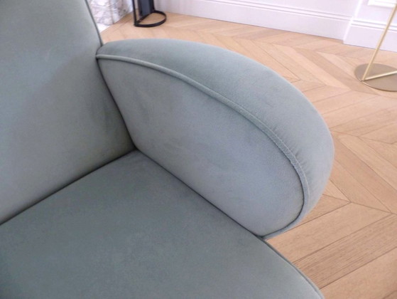 Image 1 of Paire de fauteuil en velours design BRANCO Sobre BRANCO style Mid-century / Années 50