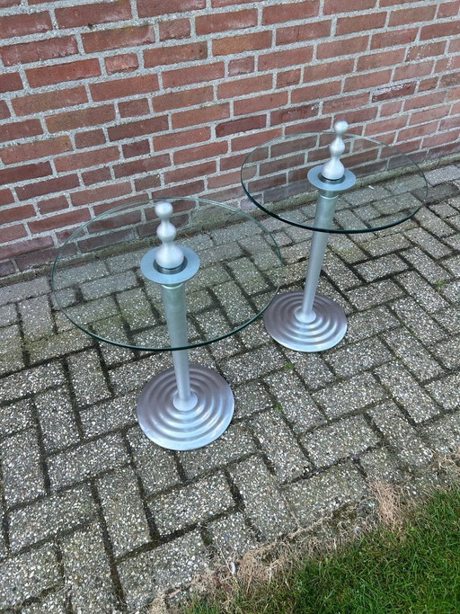 2x Leolux Zygo bijzettafels