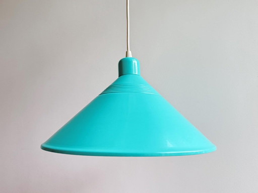 1x Vintage Post Moderne 80s Pendant Lamp – hanglampen, Metal
