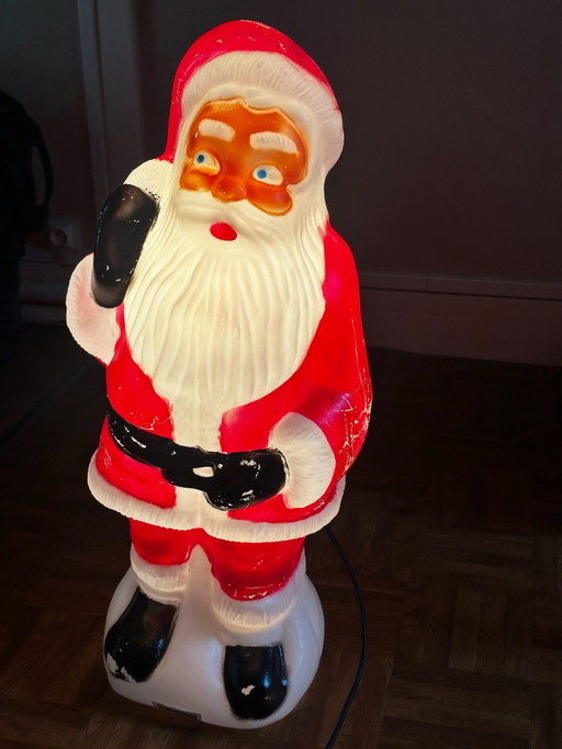 Großer Vintage Leucht-Weihnachtsmann 80 cm Best Lighting BL-131 Weihnachten