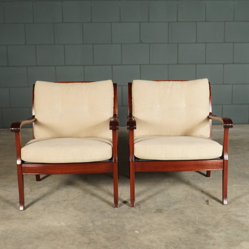 Vintage armchair - mahogany - 60s/70s