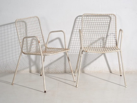 Antique outdoor chairs with armrests (c.1920). Set of 4 pieces #4 – Garden chairs, Iron (photo 33 of 40)