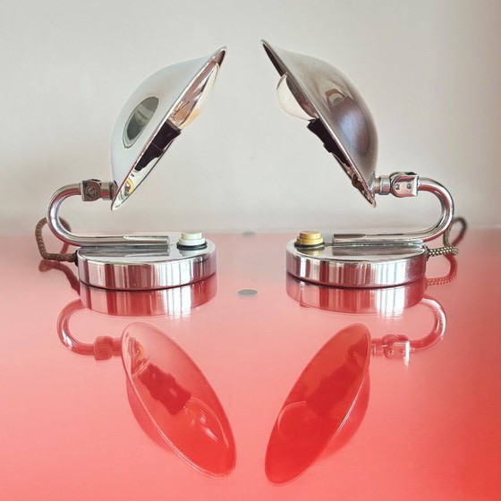 Image 1 of Set of Functionalist lable lamps, Napako, Czechoslovakia