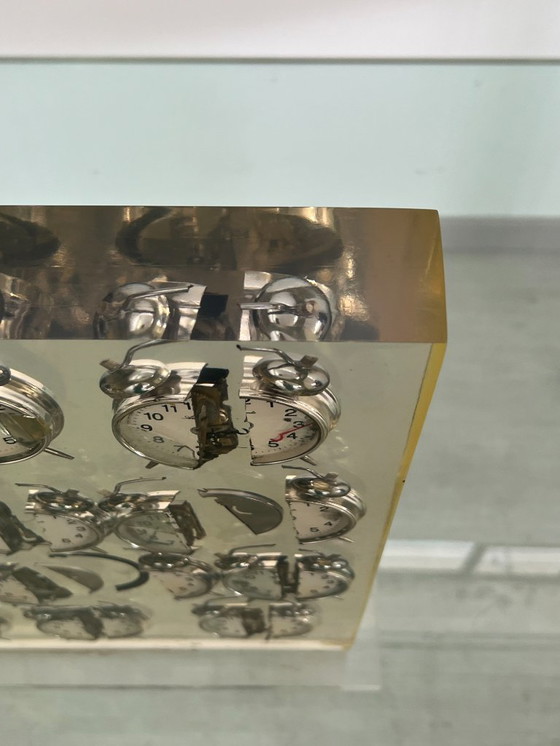 Image 1 of Fenandez ARMAN - Sculpture, Untitled (Alarm Clocks) - 43 cm - Resin - 2000