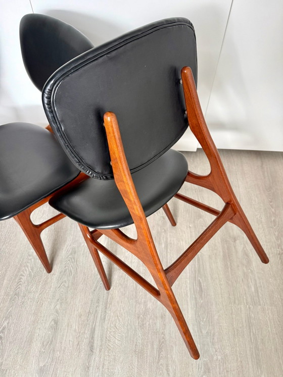 4x vintage chair – Dining chairs, Skai, Wood (photo 5 of 11)