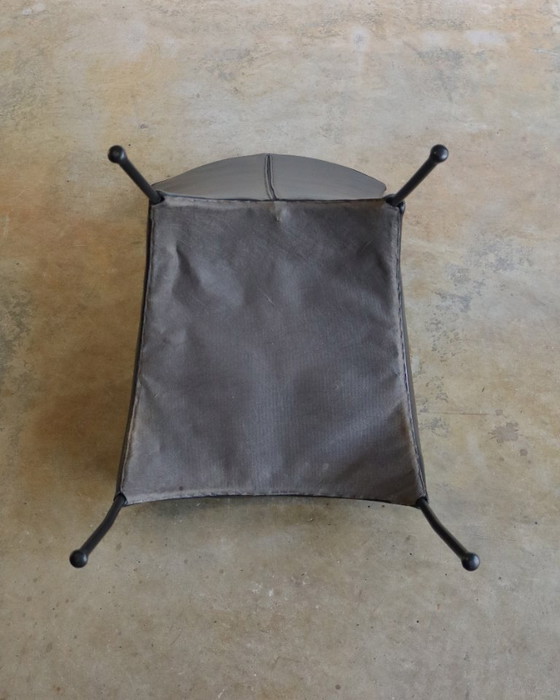 Image 1 of 4 sedie da pranzo in pelle nera