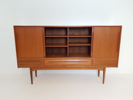 Vintage Wandkast Johannes Andersen Deens Teak Highboard – Wood (photo 3 of 15)