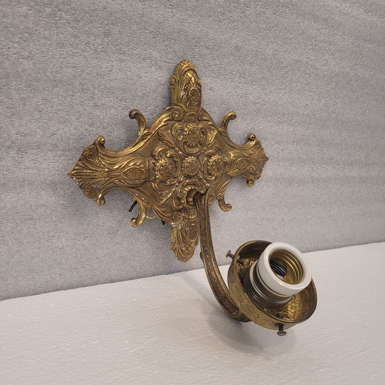 Image 1 of Gilt Bronze Sconce, Louis XVI Style, 19th Century – France
