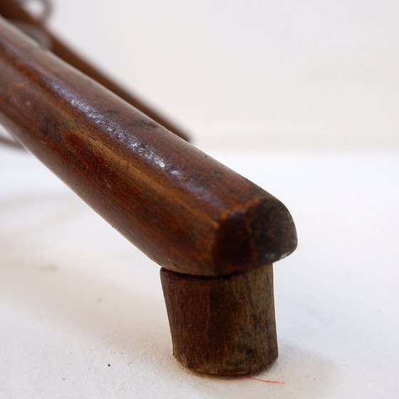 Image 1 of Appendiabiti a pappagallo in legno curvato vintage - stile Thonet