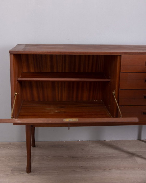 Image 1 of VINTAGE 1960s TEAK WOOD SIDEBOARD, ITALIAN DESIGN