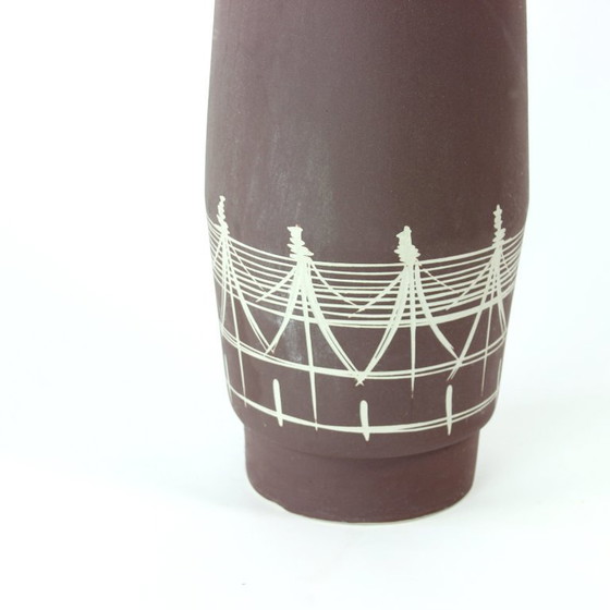 Image 1 of Enorme keramische vaas, Tsjecho-Slowakije 1960