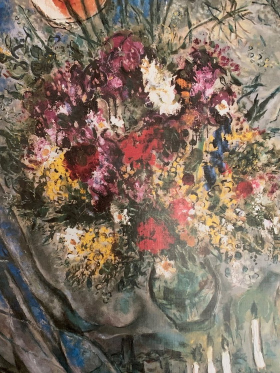 Image 1 of Marc Chagall: "Les Amoureuy en Gris" (Amore grigio). Firma sulla lastra.