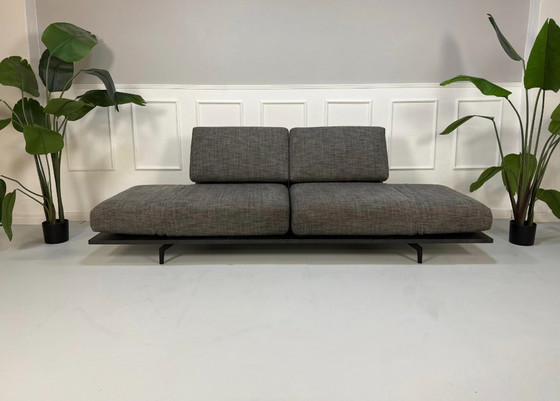 Image 1 of Rolf Benz Aura Tissu Gris Canapé design Fonction relax
