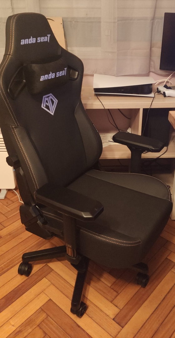 Anda Seat Kaiser 3 L Black Gaming or Office Chair, Textile, Metal, Modern (photo 4 of 5)