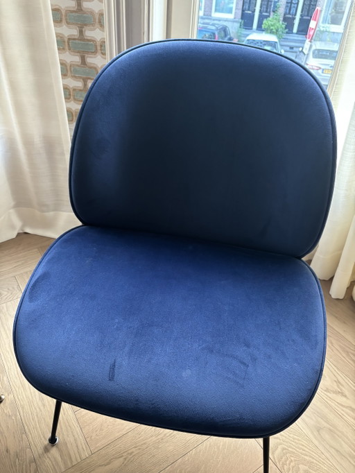 2x Gubi Beetle Lounge Fauteuil Gubi Velvet – stoelen fauteuils, Metal (photo 2 of 5)