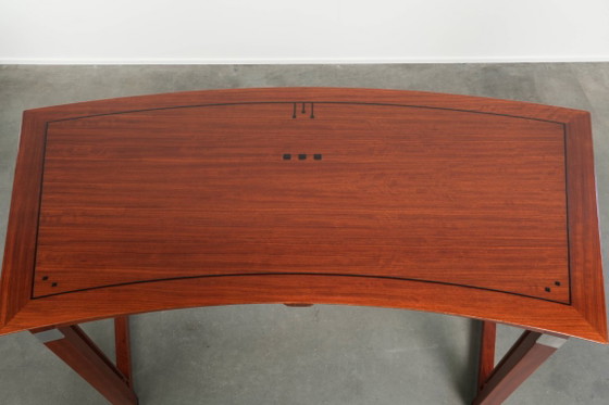 Très beau Bureau courbé de style Art Déco par Schuitema de la série Decoforma – Bureaux, Wood, Klassiek (photo 6 of 14)