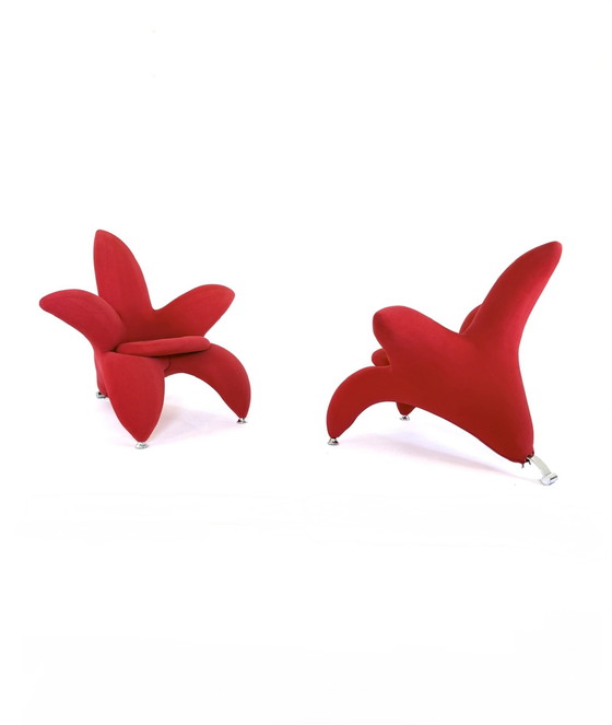 Image 1 of 2x 'Lily chair' armchairs, style Masanori Umeda '90