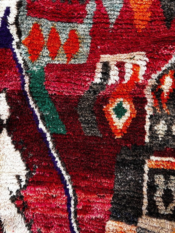 Image 1 of Colorful Moroccan Wool Rug 130x190 cm– Abstract Berber Handmade Carpet