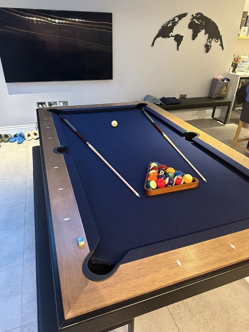 Luxe 7ft Fusion Pool Eetkamer/eetkamer Pooltafel met leistenen bed