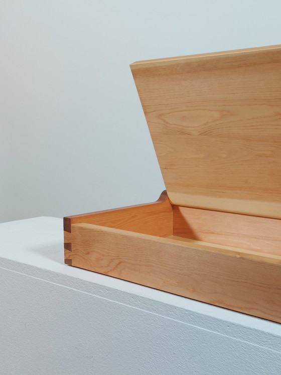 Image 1 of Carpenter-made wooden minimalist vintage wooden box dovetail